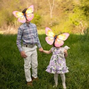 Floral Purple Kids Costume Dress